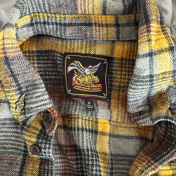 Men’s Loser Machine x Suavecito Flannel Size S - Picture 2 of 4